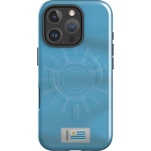 Uruguay Soccer Flag iPhone 16 Pro Max Magsafe Impact Case